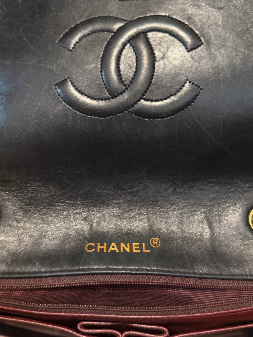 Vintage Chanel Quilted Black Leather bag - Picture 14 of 16